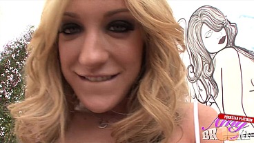 Horny Blonde Amy Brooke In The Nastiest Whore Ever!