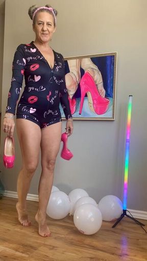 Popping Balloons in Heels