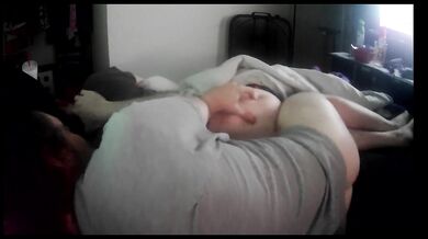 Neighbors hot amateur milf hotwife waits in my bed for quickie spooning