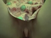 Fem trans man taking dildo balls deep