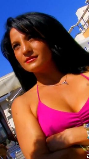 Powerful moment from "Spanish teen friends meet for couple group sex on the beach"