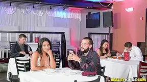 Fucks Waiter In The Bathroom - Rose Monroe