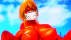 Big-Busted Tier Harribel Gets Fucked Standing Up in Busty Hentai Action