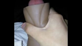 Jerking off to a friend'_s nudes with a stroker