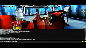 Paige Teases Lonely Gamer with Steamy Blowjob in Virtual IMVU Realm