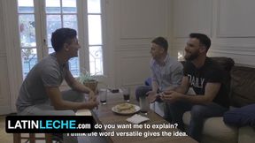 Jonas Matt demolishes Rodrigo El Santos Latin cock while his boyfriend watches gagging raw