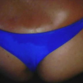 KellyCD666 Blue Thong and Toy Final Part! Cum in My Ass!