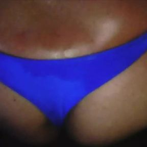 KellyCD666 Blue Thong and Toy Final Part! Cum in My Ass!