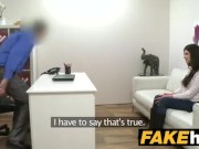 Fake Agent Italian likes to be fucked hard on the couch