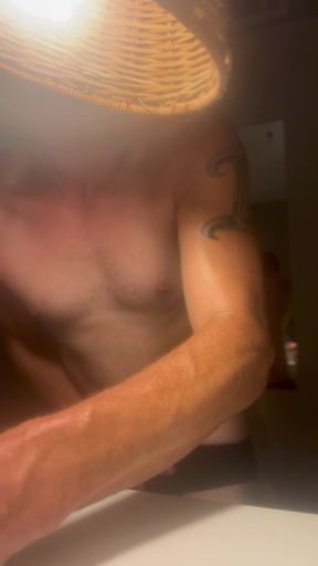Strait Hard Dicked Disbee Jerks off and Cums Into His Undies