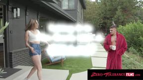 ZeroToleranceFilms - Super Hot Small Tittied Neighbour Made Me Try Her Bed And Her Ass