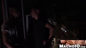 MachoIO.com - Twink ass barebacked hard by hung latino before facial explosion