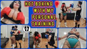HOT BOXING PERSONAL TRAINING CHUBBY GIRL