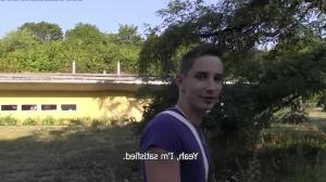A tasty straight Czech twink got pounded outdoors