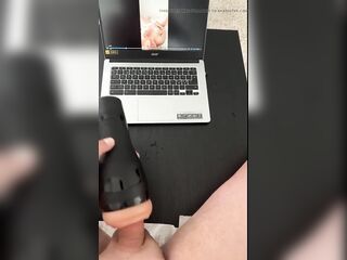 Stranger masturbating to my videos????