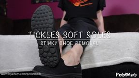 Tickles Soft Soles Stinky Shoe Removal
