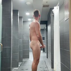 3 loads in 10 min . Gym shower and sauna