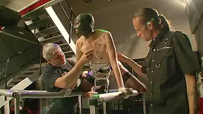 Submitting Hooded Latex Slave