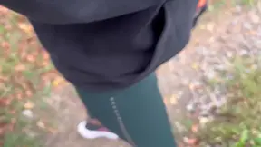 Outdoor lesbian sex after a dose of adrenaline