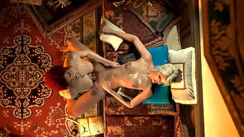 Witcher FUTANARI where Shemale Triss Merigold fucking Ciri in Pussy, Porno Video Online