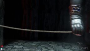 Lara Croft Tied Up with Ropes While 3D Futa Tifa Uses Every Hole in her Body - Lara's Capture Part 03