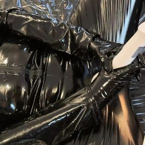 Vinyl Fetish Outfit Masturbation