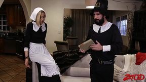 Shy Amish teen Haley Reed fucked by commune leader