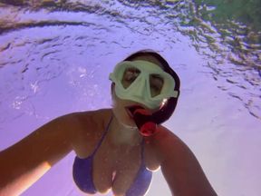 Freedive selfie video at the springs 2/12/22