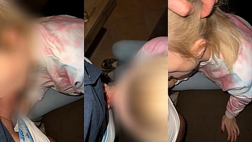 Spontaneously got horny on the couch and sucked, hot blowjob from my hot, hot married Milf