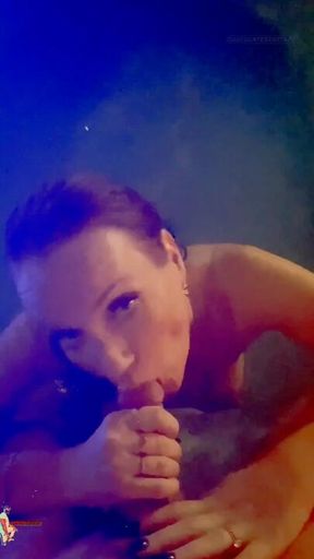 Chocolatebeast Gets Invited To Join Couple In Hot Tub & Turns Into A MFM Creampie & Facial