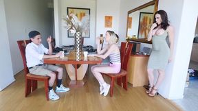 Amazing XXX MILF decided to seduce her daughter's ***friend