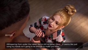 Fuck Behind Table at Middle of Art Classroom - Asia Town - E07