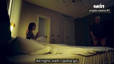 Step Mom Shares Bed with Step Son in 4K Hotel Fantasy - Wild Night!