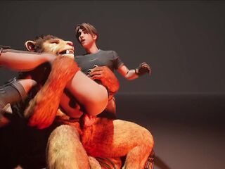 Choking on the monster schlong