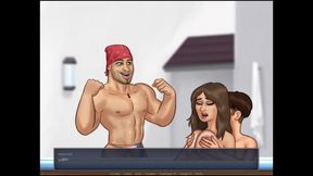 Summertime Saga Cap 67 - Massaging the Mayor's Wife's Tits