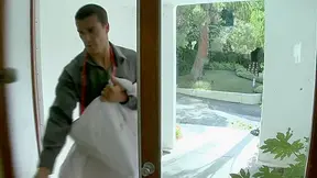 Male wedding dress designer takes bride for one last spin