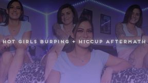 “Hot Girls Burping + Hiccup Aftermath” [BURPING + HICCUPS]