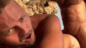 2-video Compilation: Hunky Redhead Gay Pleases His Hairy Pal With BJ & Enjoys Hot Sex On the Beach