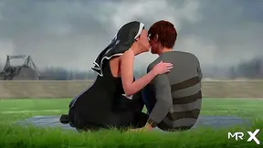 Voluptuous Manga Muse Seduces Partner in Sunny Rendezvous Fantasy