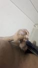 SECURITY GUARD IN UNIFORM JERKING AND CUMMING IN THE WORKPLACE RESTROOM