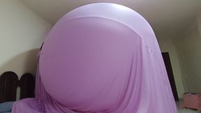 Biggest belly inflation that popped! 120inch