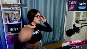 Twitch streamer pornographic star idolizes DT and doggystyle - sexiest web cam sex!!