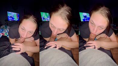 Football Bet Lost So I sucked My Husbands Friend’s Cock