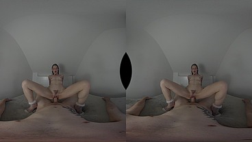 "Cum In My Pussy !! " Petite Blonde Needs To Breed - Tiffany Tatum POV VR