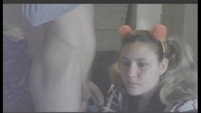 Web Cam With My Husband - Deep Throat Saliva And Vom - Part 1