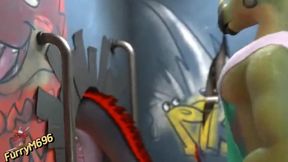 Gay dinosaur hentai monster fucks furry porn animation raw