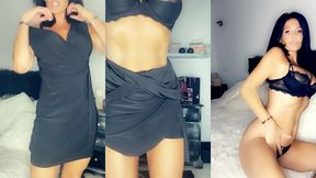 seule ce soir heureusement tu es la pour profiter de ma tenue