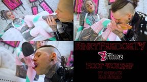 Foot Worship and Gagging 4k ft Annuskatz Maz Morbid