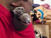 gooning my fat cock again