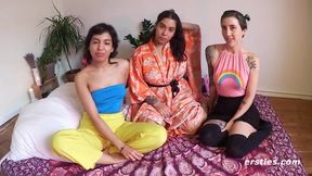 Exciting Lesbian Adventures: Playful Brunettes Enjoy an Intimate Encounter